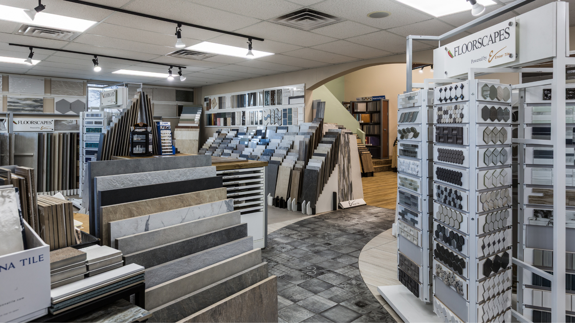 Tile flooring showroom