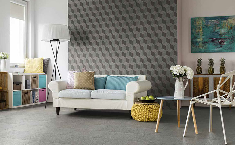 Pastel pillows incorporated in a living room design