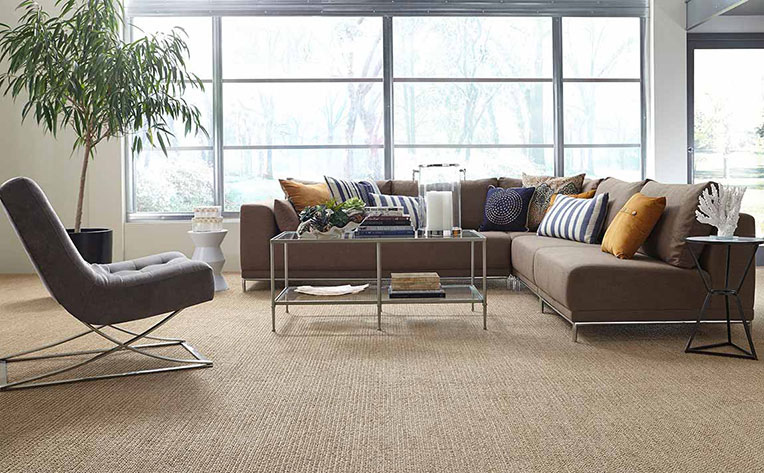 Staged living room