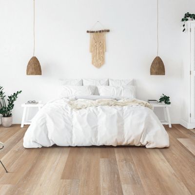 luxury vinyl plank floors in a NM bedroom