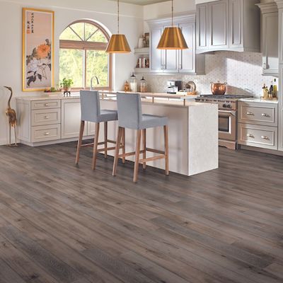 luxury vinyl plank floors in a charming Albuquerque, NM kitchen